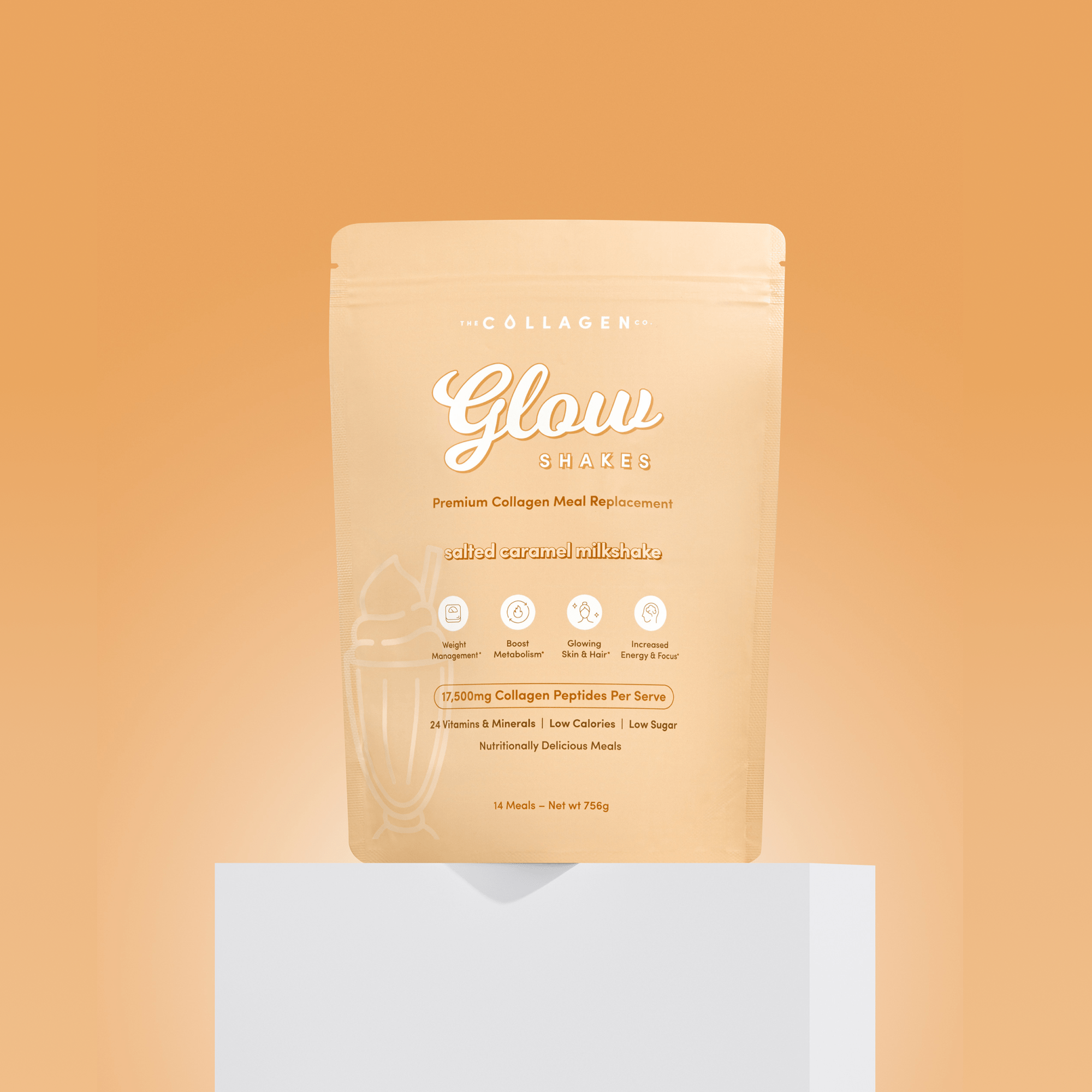 Salted Caramel Milkshake flavoured collagen meal replacement 756g