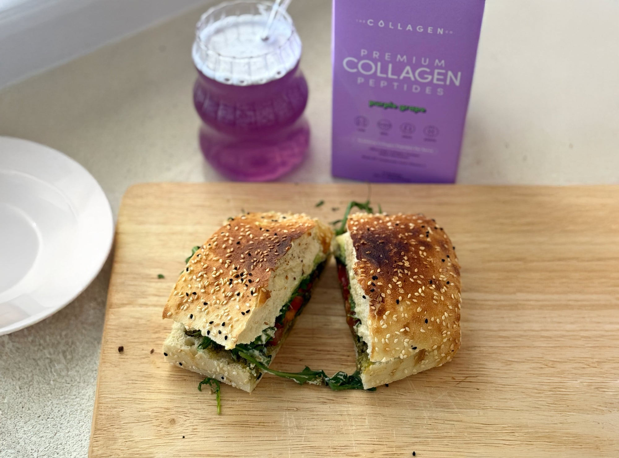Basil Pesto Avocado Sando