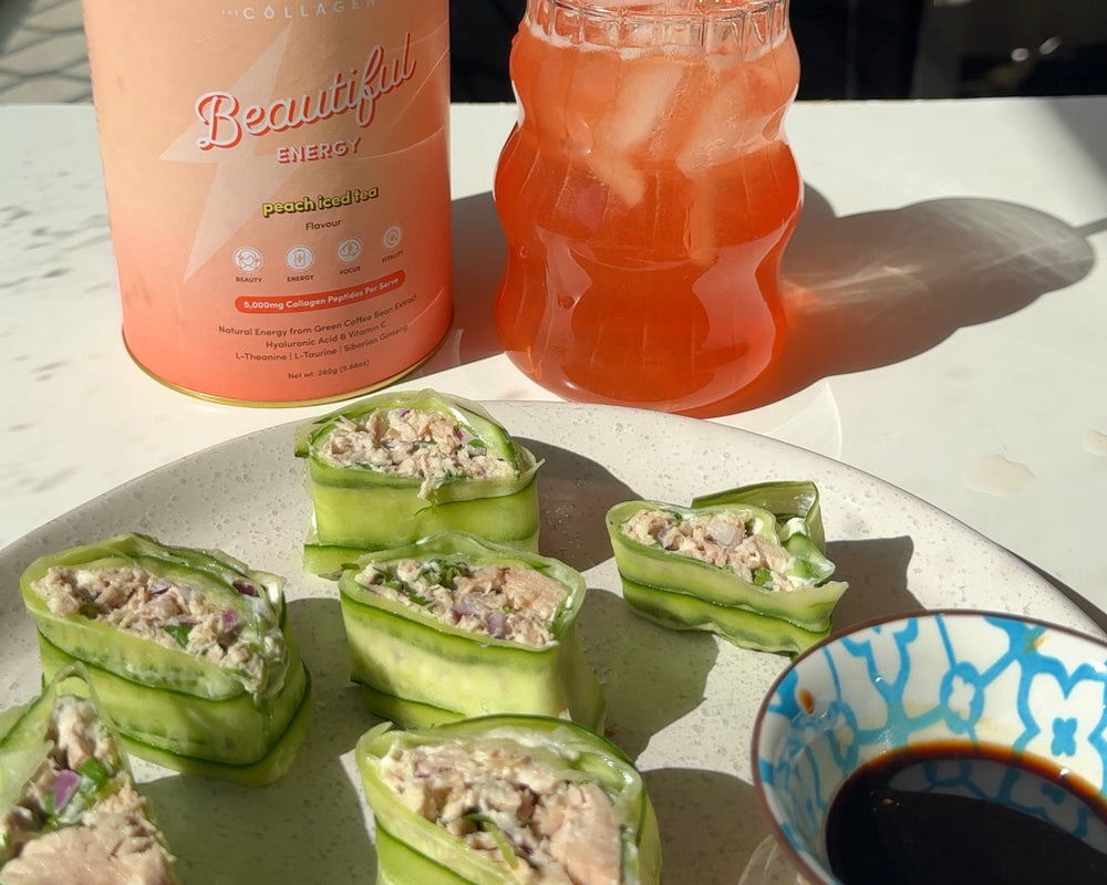 Tuna Salad Cucumber Rolls