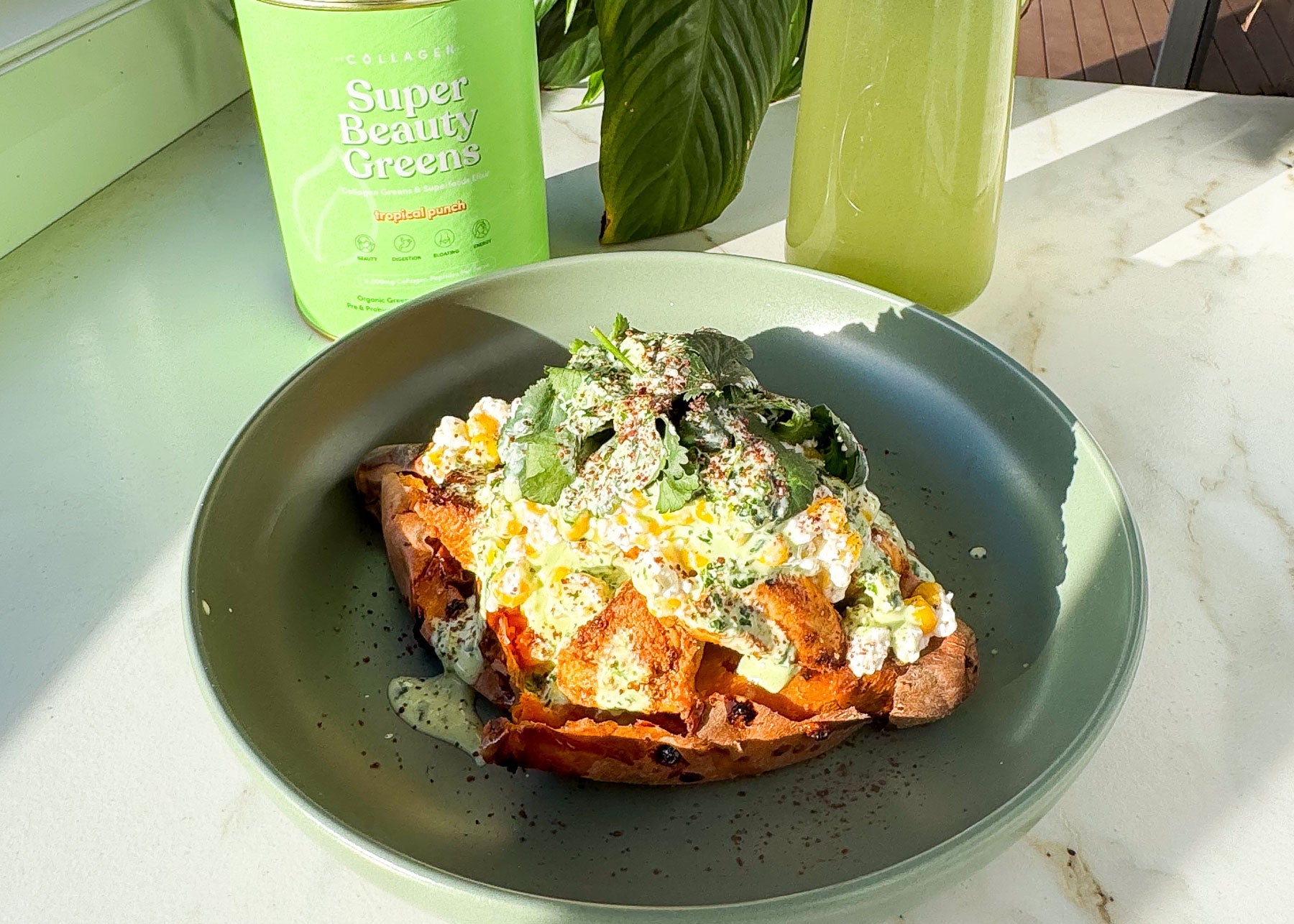 Chicken Stuffed Sweet Potatoes