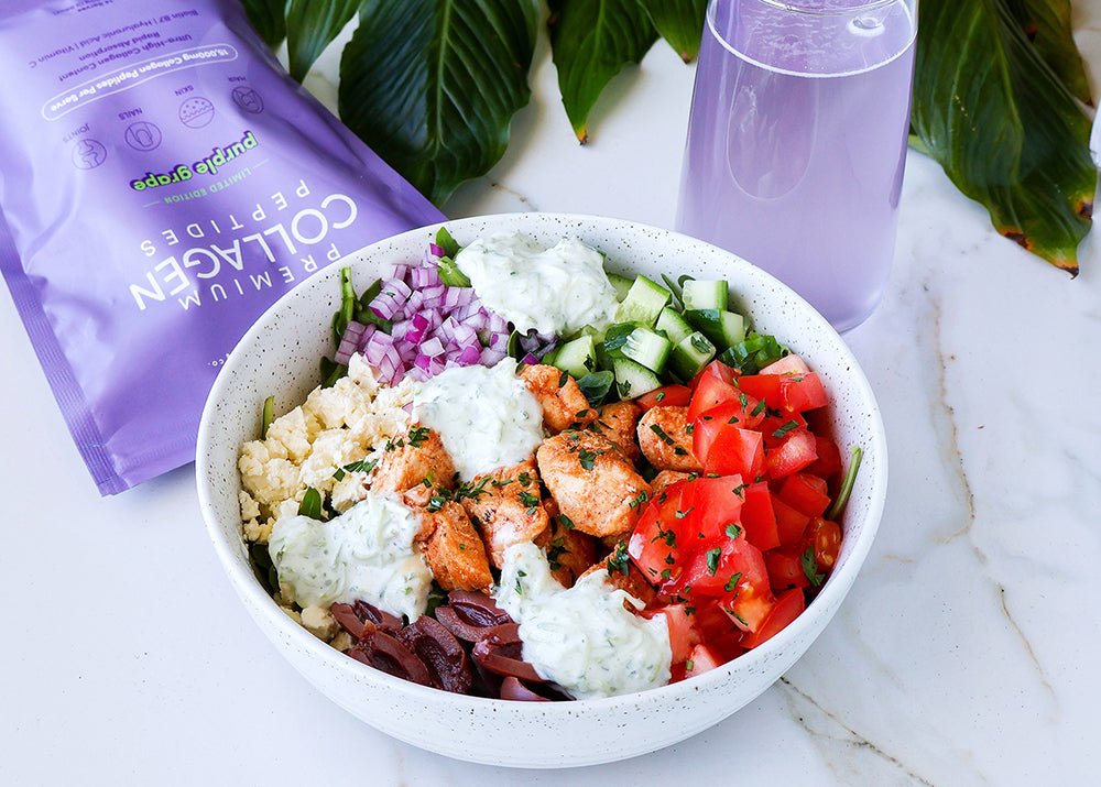 Chicken Greek Bowl - The Collagen Co.