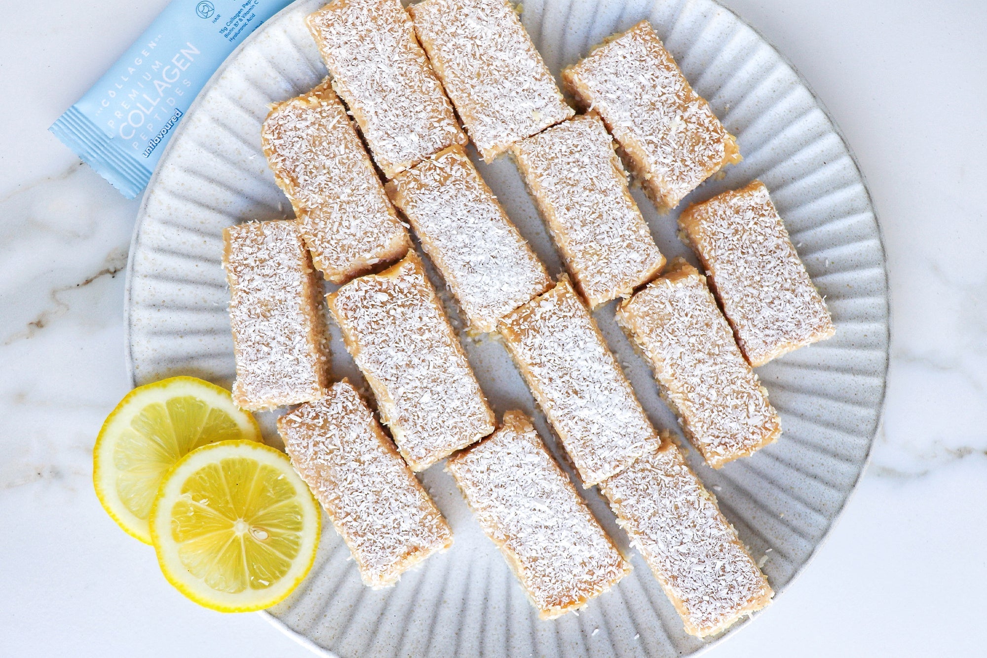 Raw Coconut Lemon Bars - The Collagen Co.