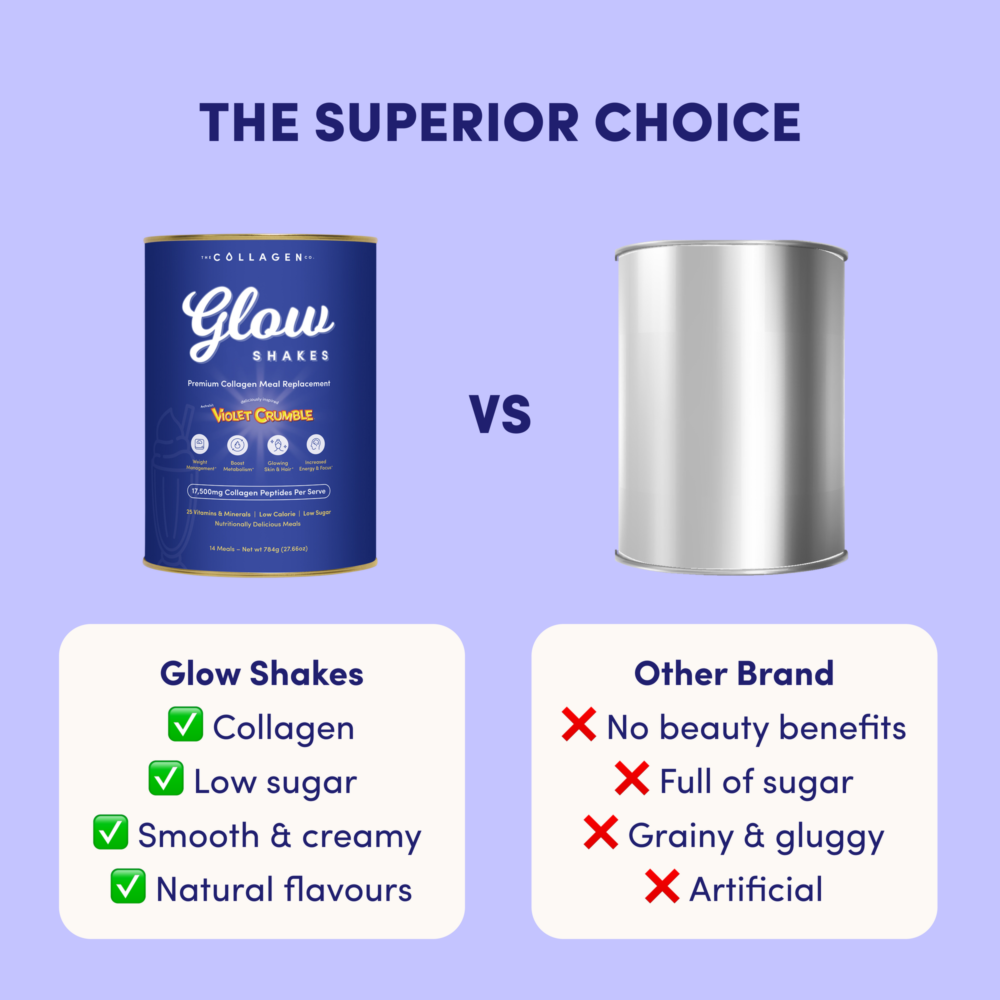 Violet Crumble Collagen Meal Replacement - 784g