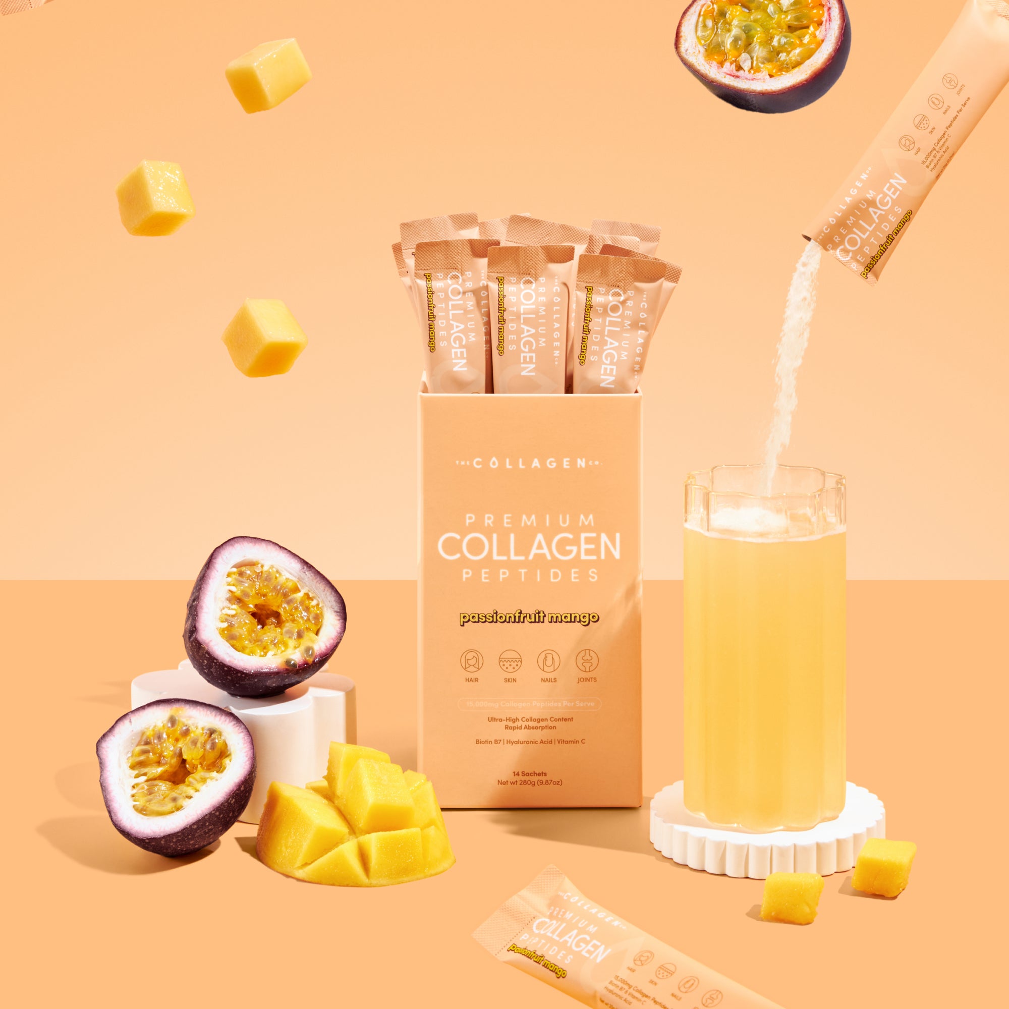 Passionfruit Mango Collagen Sachets - 280g