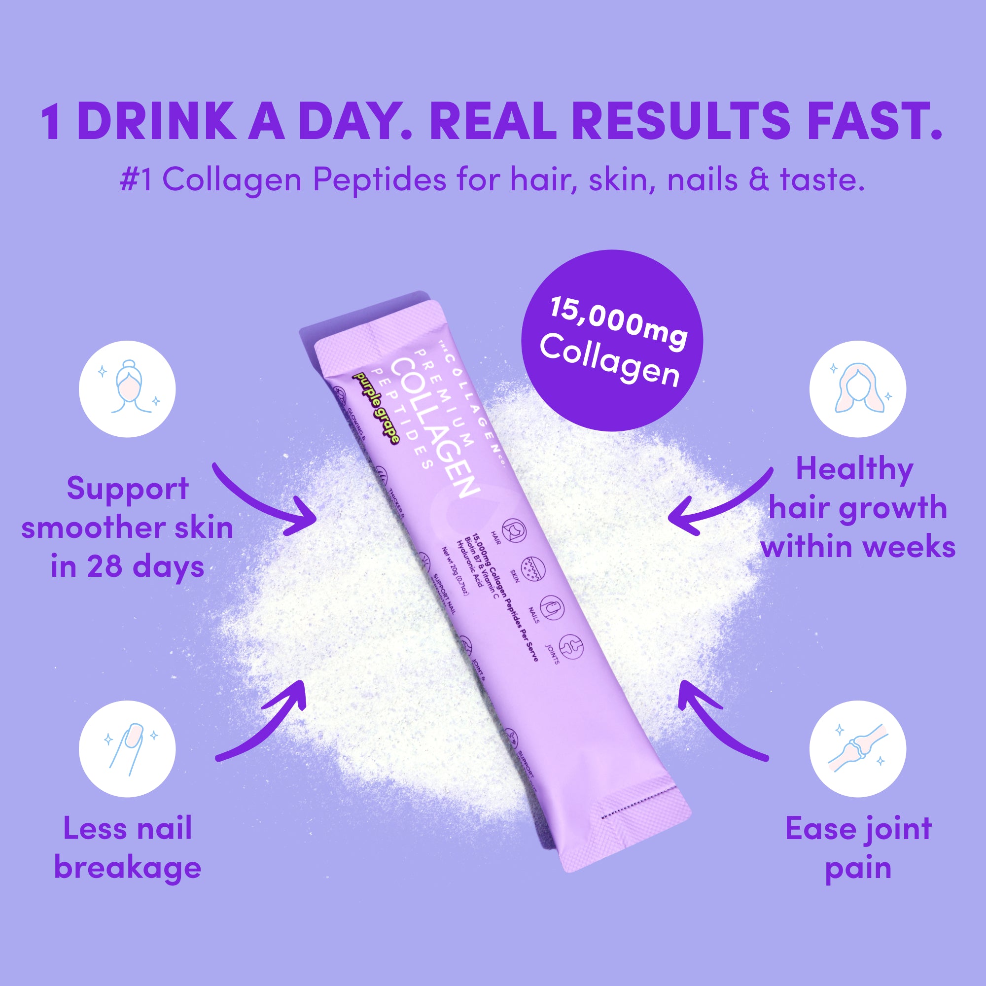 Purple Grape Collagen Sachets - 280g