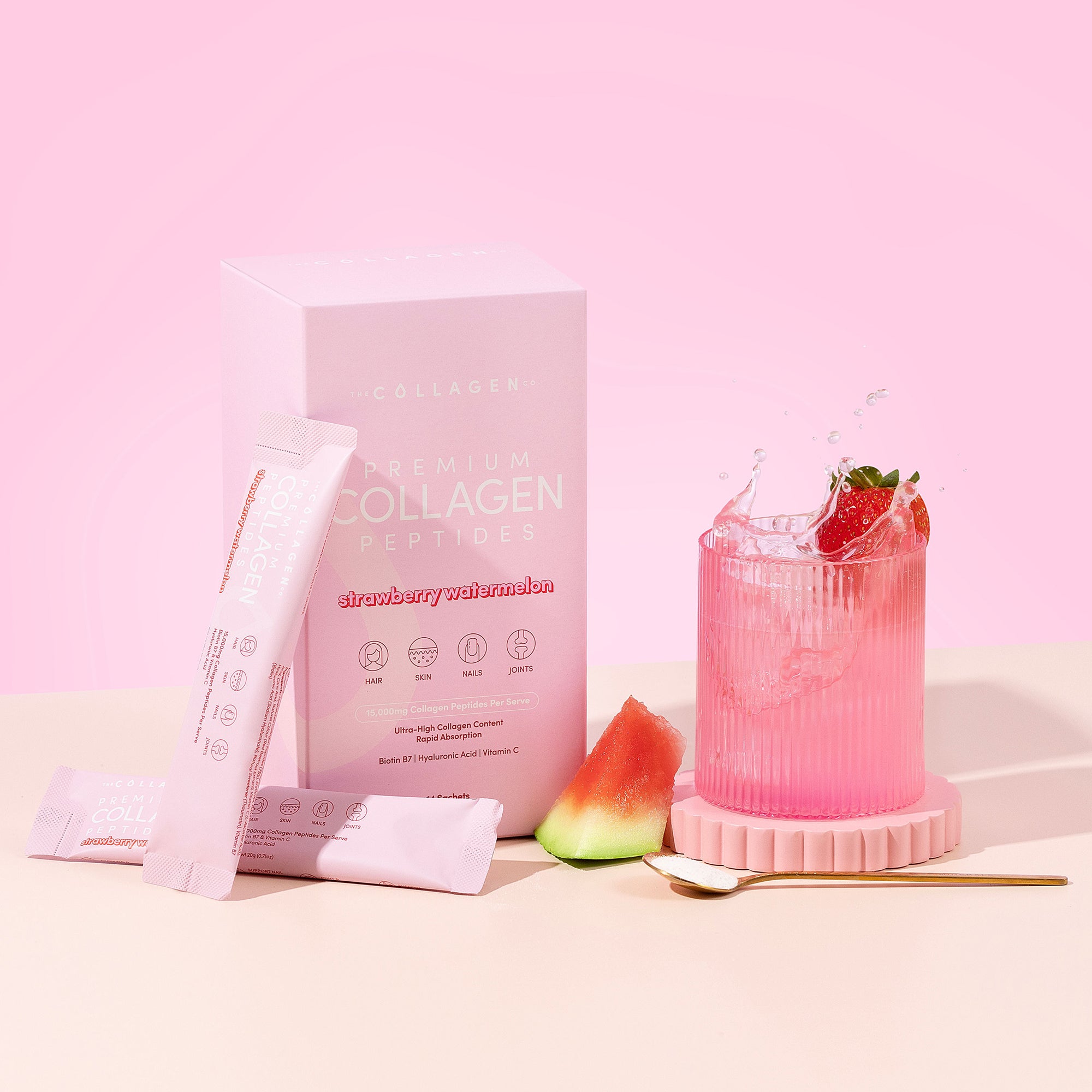 Strawberry Watermelon Collagen Sachets - 280g