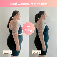 Glow Shakes before and after