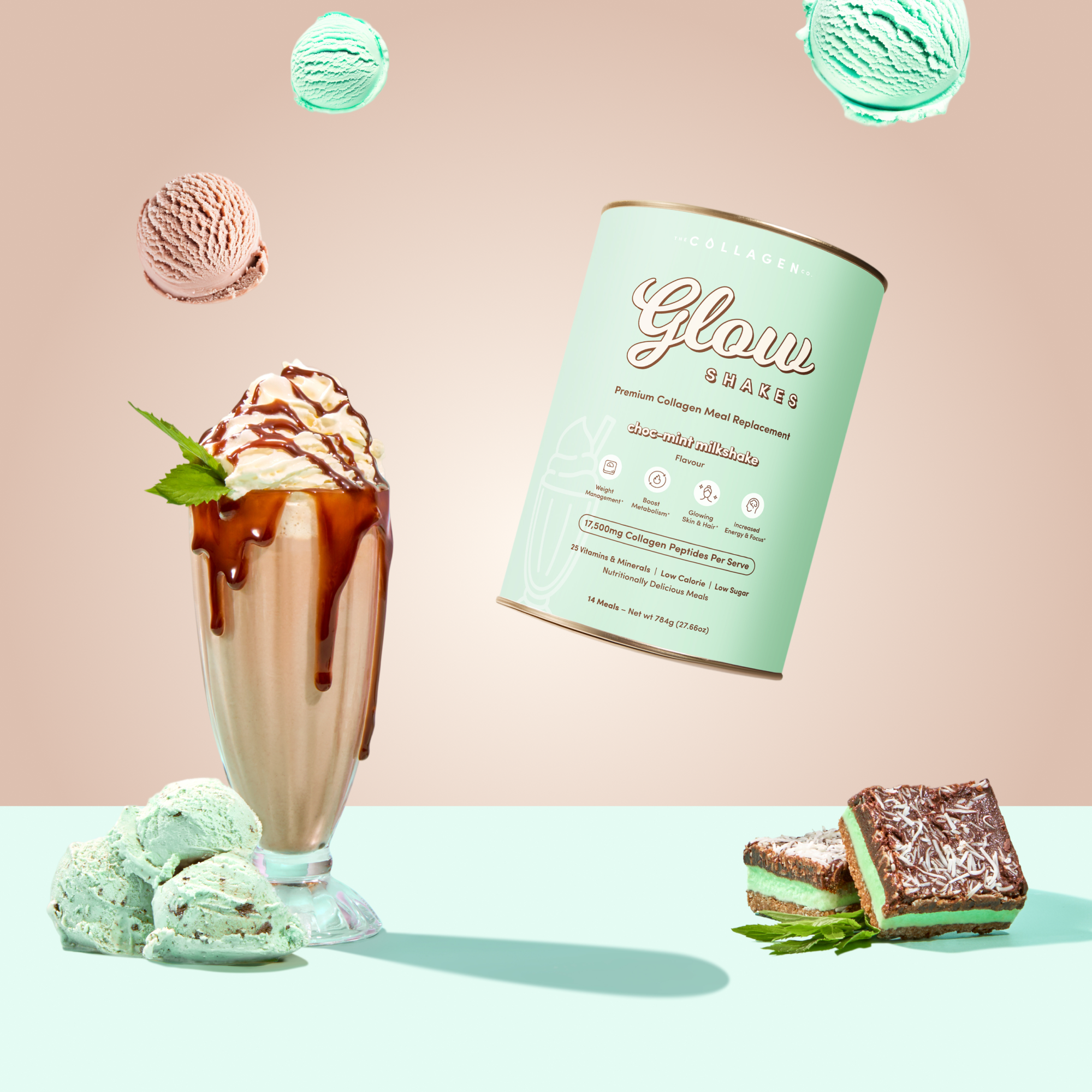 Choc-Mint Collagen Meal Replacement - 784g