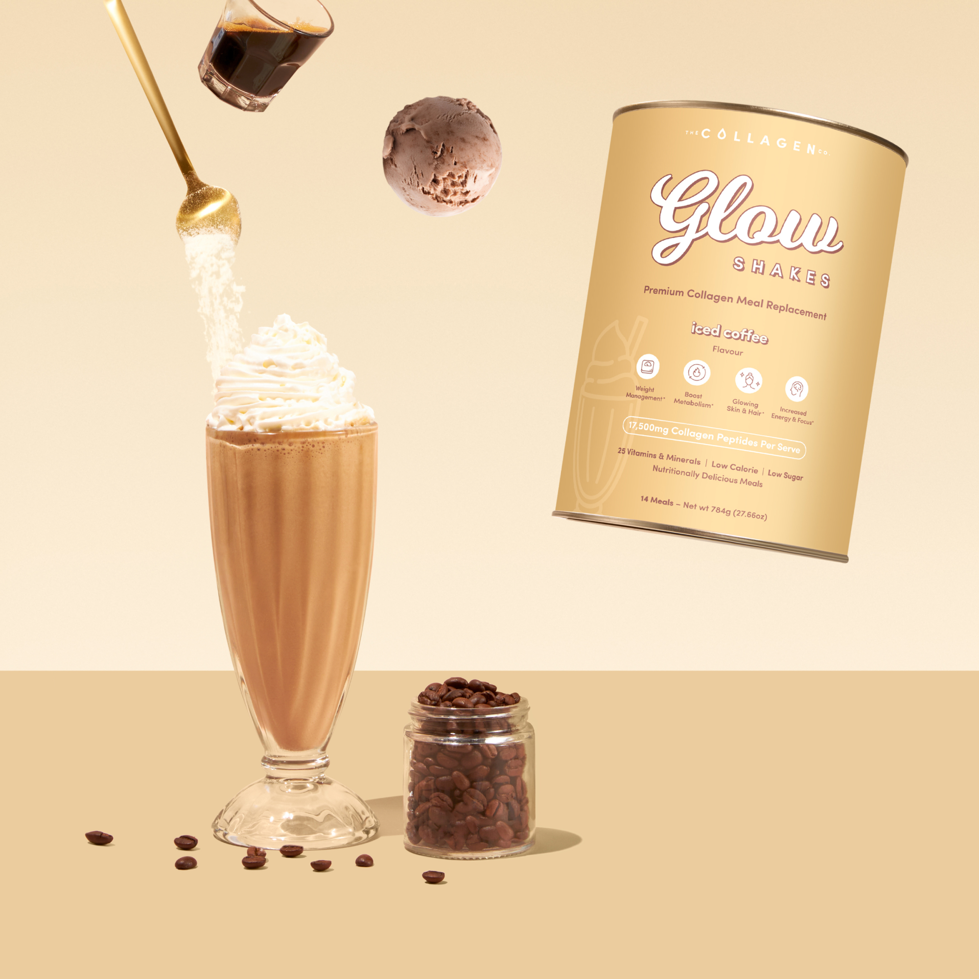 Iced Coffee Collagen Meal Replacement - 784g